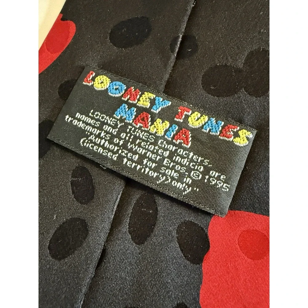 Vintage Looney Tunes Mania Ties Lot of 3 Bugs Bunny Taz Pepe Le Pew Silk‎ 90s WB